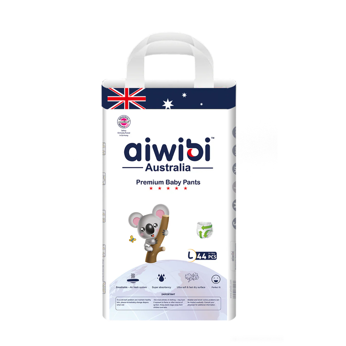 Aiwibi Australian Premium Pant Diaper L 44 pcs