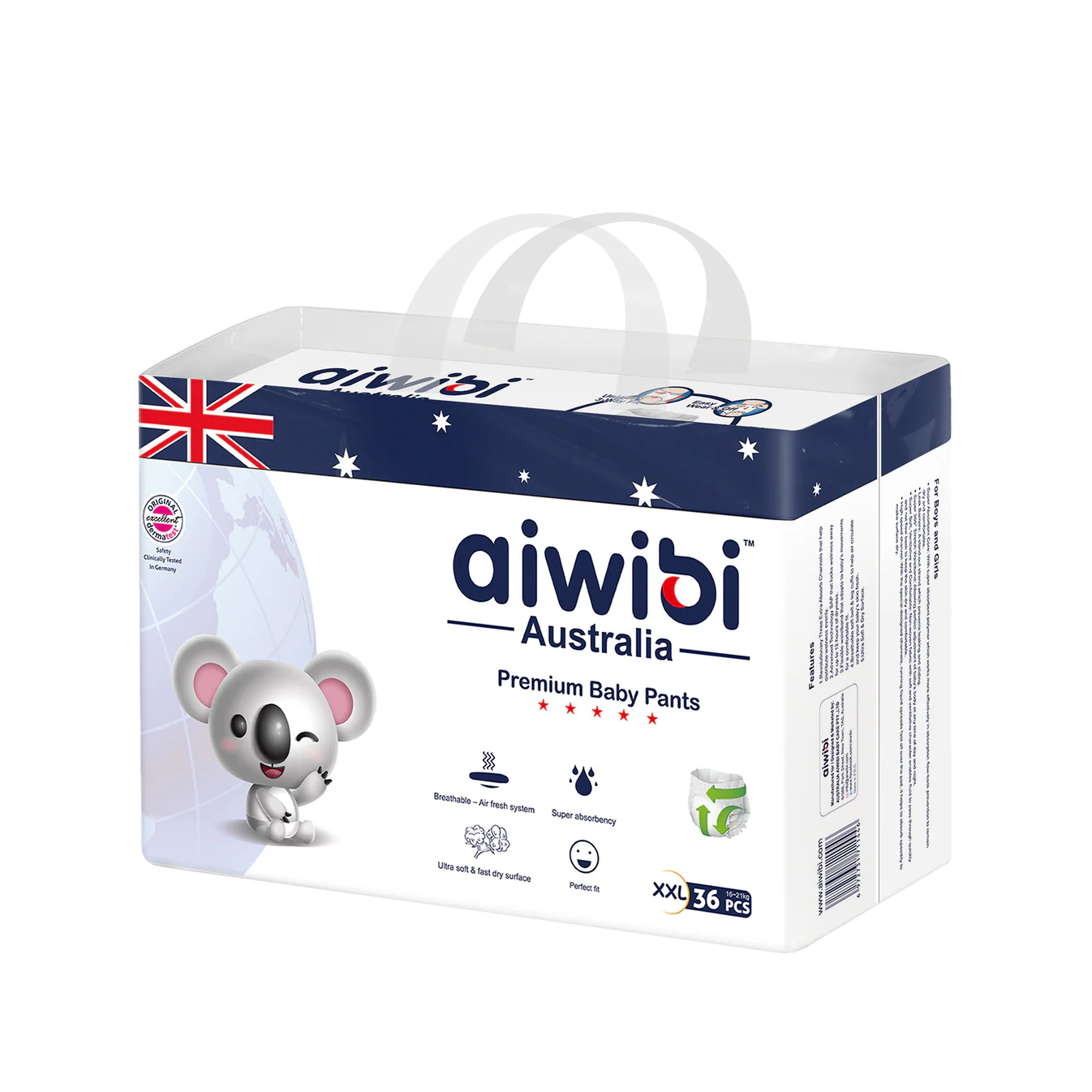 Aiwibi Australian Premium Pant Diaper XXL 36 pcs
