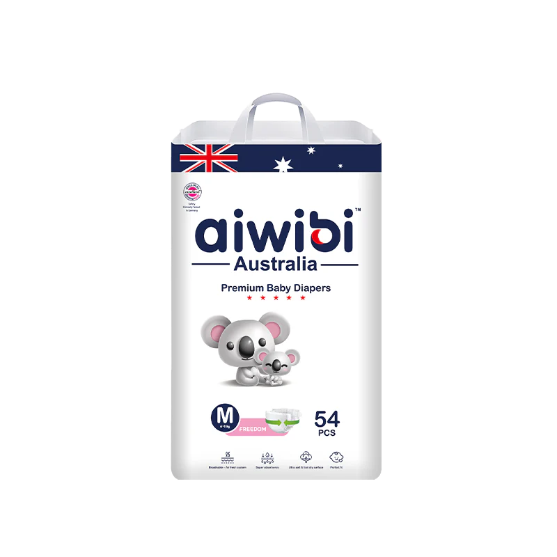 Aiwibi Australian Premium Belt Diaper M 54 pcs