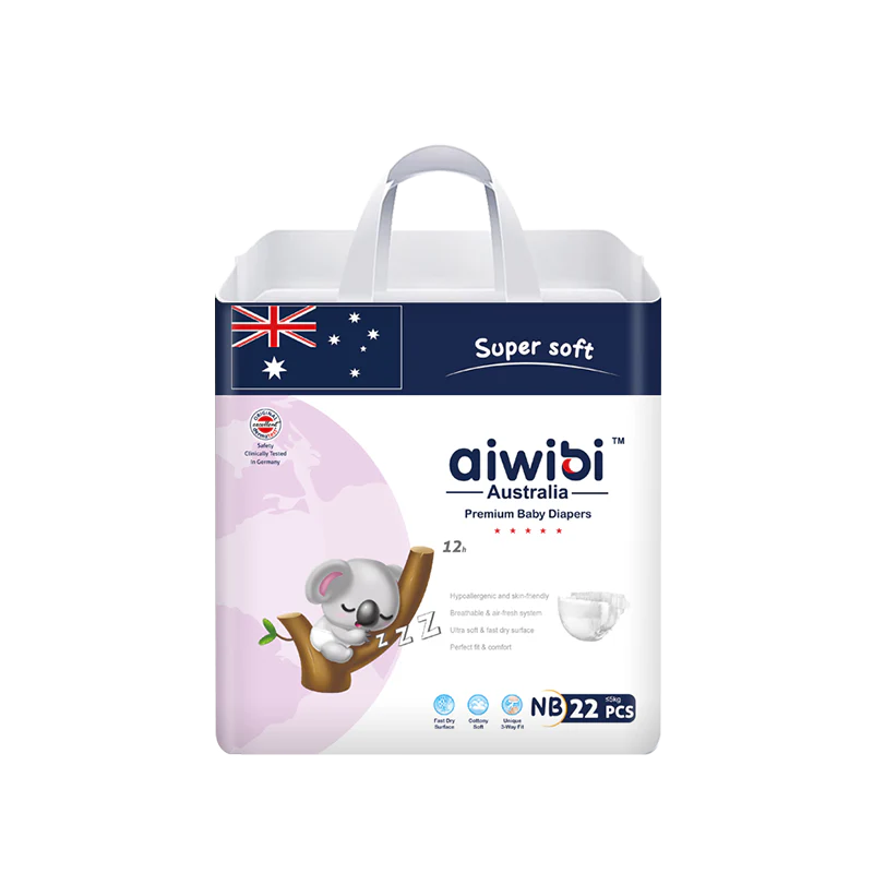 Aiwibi Australian Premium Belt Diaper Newborn 22 pcs