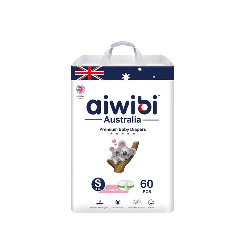 Aiwibi Australian Premium Belt Diaper S 60 pcs