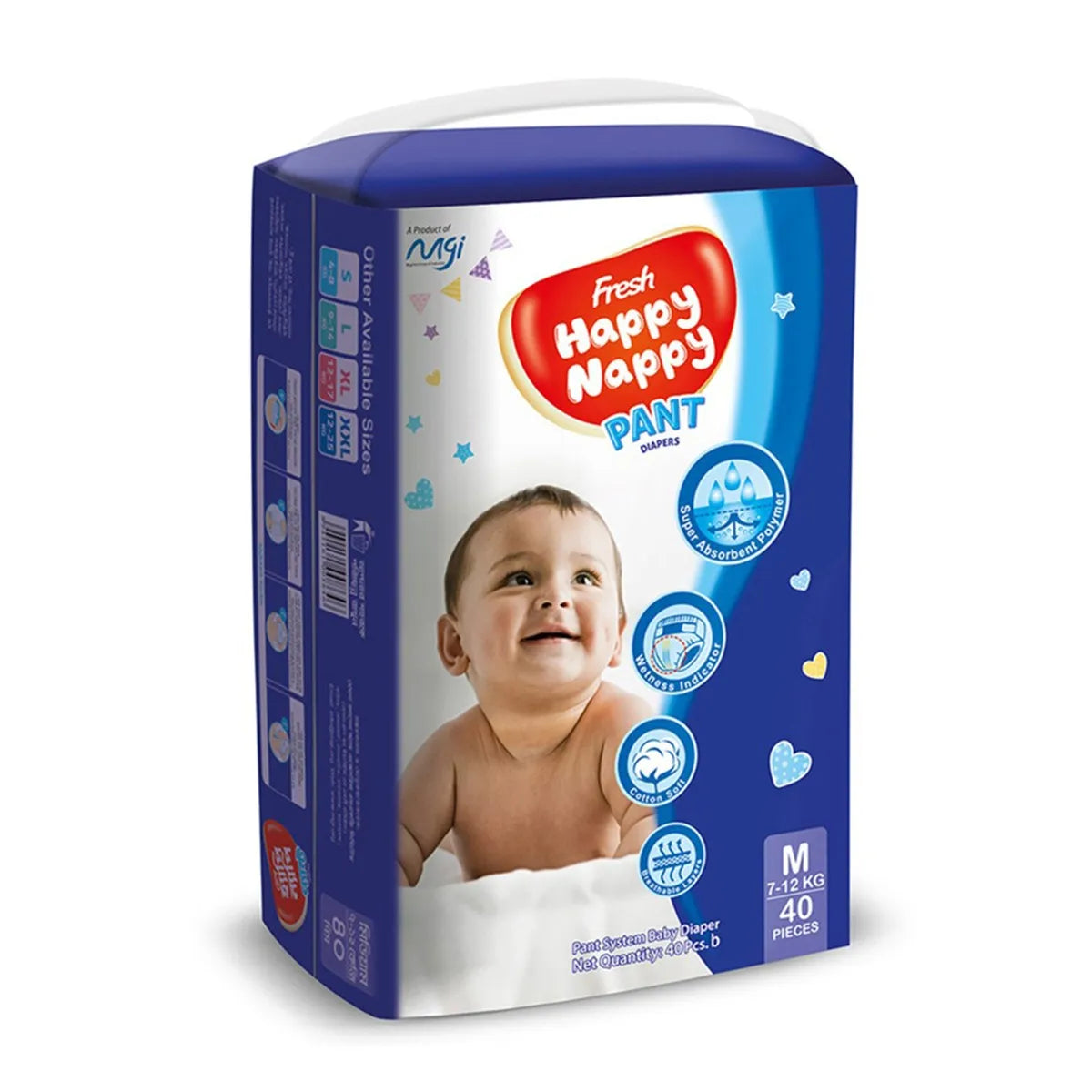 Happy Nappy M 40pcs