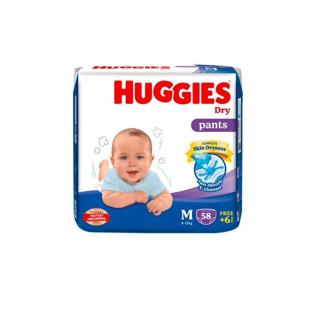 Huggies Dry Pants M Size Diaper 6-12 kg 50 pcs (Malaysia)